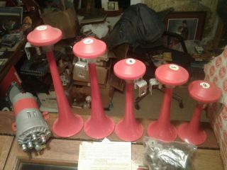 Vintage Old Stock Jubilee Musical Air Horn Set - Dixie Box 3