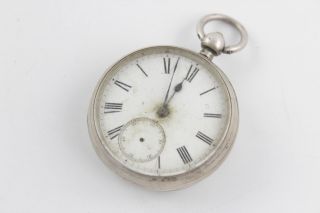 Antique Gents Hallmarked.  925 Sterling Silver Fusee Pocket Watch 117g