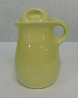 Vtg Russel Wright Sterling China Straw Yellow Coffee Bottle W/lid