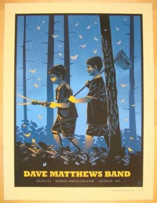 Dave Matthews Band Gorge Poster 2013 Signed Ap Edition Rare