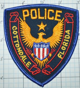 Florida,  Cottondale Police Dept Vintage Patch