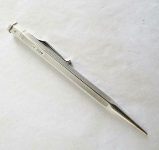 Vintage Silver " Yard O Led " Propelling Pencil London 1946 Blank Cartouche
