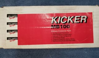 Kicker Mb - 100 Crossovers Nib Vintage / Old School
