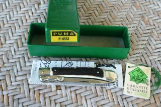 Vintage Puma Medici 1993 Folding Pocket Knife,  Stag,  Looks Un