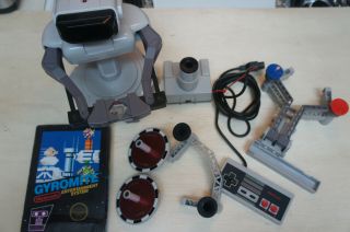 Vintage Nintendo Rob Robot W/ Gyromite Game And Controller