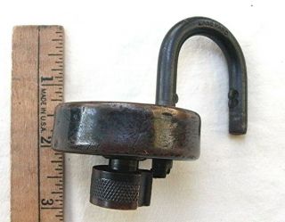 Rare 1920 ' s United Inventors Permutation lock From Niagara Falls 3