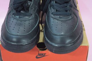 Vintage 1998 Nike Air Force 1 Black / Metallic Silver Size 8 5
