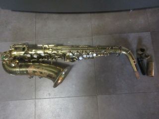Vintage Elkhart Alto Saxophone By Buescher W Case