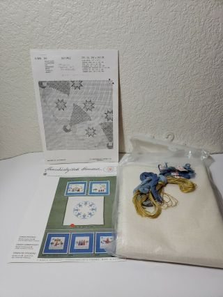 Haandarbejdets Fremme Danish Cross Stitch Tablecloth Kit.  Nip.  Angels Vintage