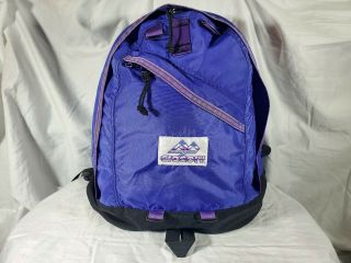 Vintage Gregory Hiking Backpack Day Pack Made In Usa Purple And Black