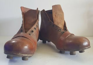 Rare Vintage Leather Football Boots