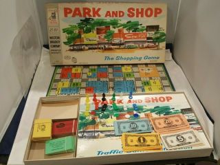 Park And Shop 1960 Vintage Milton Bradley Board Game