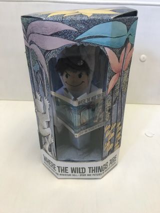 Where The Wild Things Are 1992 Max 9” Plush Doll Mini Book Maurice Sendak