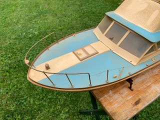Vintage Lindberg Chris Craft Sport Fisherman R/C Boat 2
