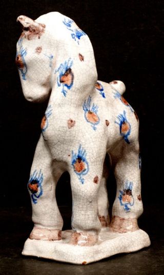 WIENER WERKSTATTE Vintage STYLIZED HORSE Ceramic Pottery / Austria KITTY RIX ? 5