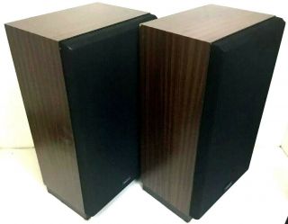 Set of Vintage Kenwood JL - 620W 3 Way Speakers 120W Watts 8 OHMS 40hz 20khz 8