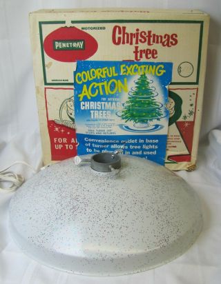 Vintage Penetray Rotating Christmas Tree Stand W/original Box