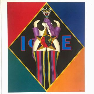 Richard Lindner Vintage 1999 Pop Art Lithograph Calendar Print " Ice " 1966