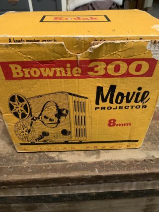 Vintage Brownie 300 8mm Projector W/paperwork Awesome Unit (pre 70’s)
