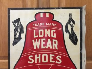 Long Wear Shoes Flange Sign Vintage Metal Craddock Terry Co.  Clothing Fashion 2