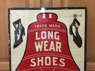 Long Wear Shoes Flange Sign Vintage Metal Craddock Terry Co.  Clothing Fashion 7
