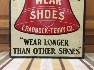 Long Wear Shoes Flange Sign Vintage Metal Craddock Terry Co.  Clothing Fashion 8