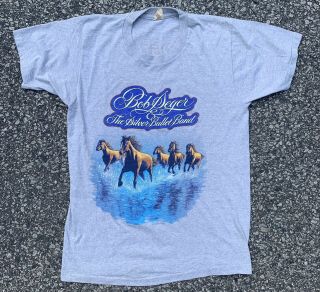 Vintage Bob Seger 1983 The Distance Tour T Shirt Single Stitch Made In Usa 50/50