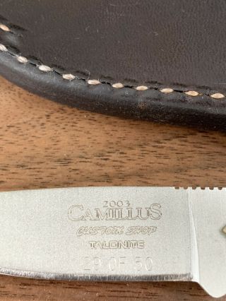 Camillus Custom Shop Mini Talon,  Talonite Simonich Design RARE 29 of 50 3