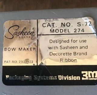 Vintage 3M Sasheen & Decorette Brand 5/8 