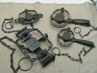4 Triumph Triple Clutch Collector Traps 3 - Xk Trapping Newhouse Vintage Antique
