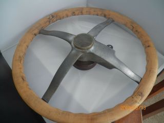 Superior Wood Locking Steering Wheel Class B Vintage Wood
