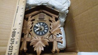 Vintage West German E.  Schmeckenbecher Regula Cuckoo Clock & Pendulum