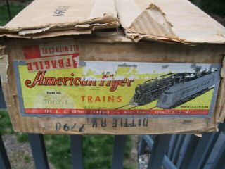 Vintage American Flyer Circus Train Box Only 5002 - T Ac Gilbert 1950