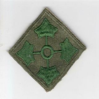 Ww 2 Us Army 4th Infantry Division Patch Inv M519