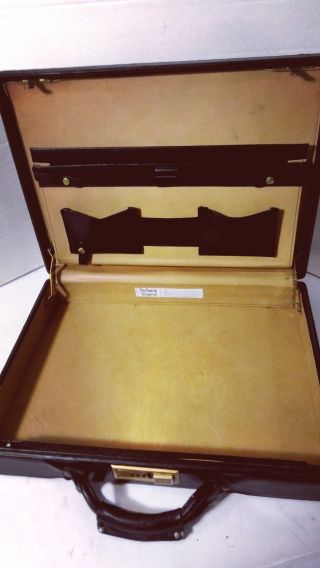 Vintage 1970 ' s Hartmann Executive Black Leather Attache Briefcase W/combo Vfine 3