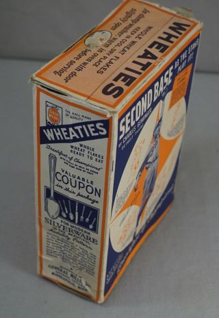 RARE ORIG.  1930 ' S CHARLIE GEHRINGER TIGERS BASEBALL WHEATIES COMPLETE EMPTY BOX 7