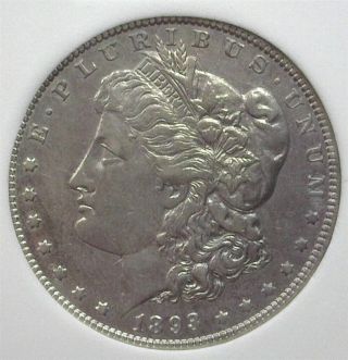 1893 - O Morgan Silver Dollar Nearly Uncirculated,  Rare This