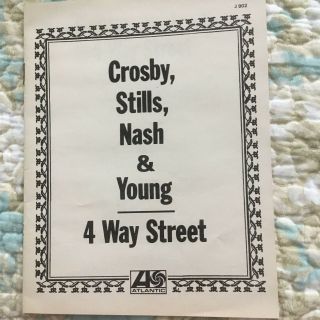 Crosby Stills Nash & Young Live Reel to Reel Tape VINTAGE,  INSERT RARE 6