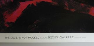 Vintage 1971 DEVIL IS NOT MOCKED Rod Serling NIGHT GALLERY Poster 4