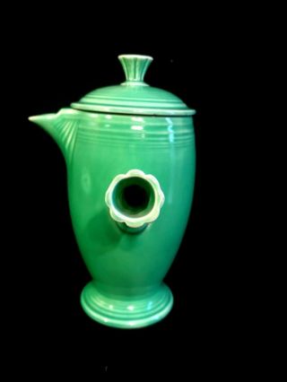 Vintage Fiesta Green Demitasse Stick Handle Coffee Server Pot 2