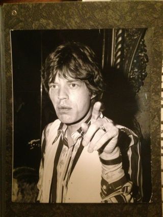 Vintage Press Photo Mick Jagger By Robert Fitzgerald