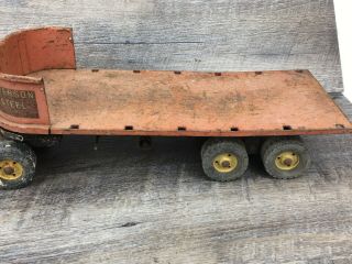 VTG Tru Scale Ryerson Steel Flatbed Truck Diecast Pressed Steel Toy BARN FIND 4