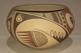 Juan Quezada Signed Pot Mata Ortiz Mexico Pottery Vintage 5 