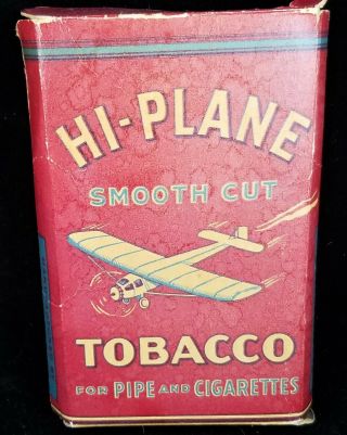 Vintage Hi Plane Tobacco Box Single Engine Plane