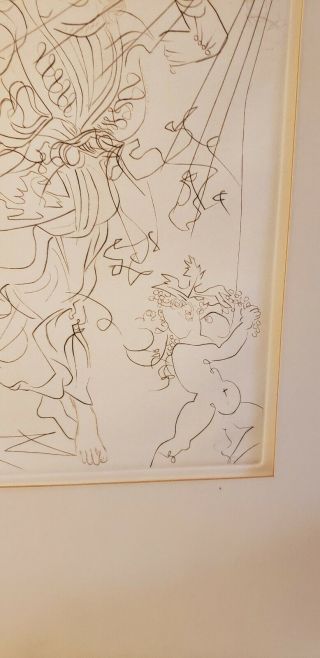 Vintage Salvador Dali Etching Autumn Signed in Reverse 6