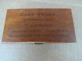 Camp Perry Wooden Cartridge Box P.  J.  O 