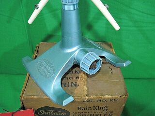 Vintage SUNBEAM RAIN KING Metal Lawn Sprinkler Model KH 3