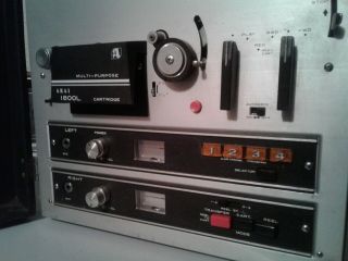 VINTAGE AKAI 1800L REEL TO REEL 8 TRACK TAPE RECORDER PLAYER AC 100 - 240V 2