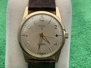 Vintage Elgin 27 Jewel Automatic Durapower Mens Watch