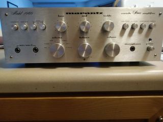 Vintage Marantz Model 1060 Integrated Amplifier,  Recapped / Restored By Expert.